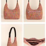 Katie Medium Shoulder Bag Handloom Ditsy Details