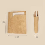 Cruelty Free unisex wallet and cardholder beige measurement
