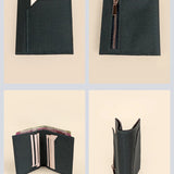 Polyblend waterproof unisex wallet and cardholder blue details