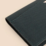 Polyblend waterproof unisex wallet and cardholder blue close