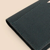 Polyblend waterproof unisex wallet and cardholder blue close