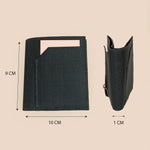 Polyblend waterproof unisex wallet and cardholder blue measurement