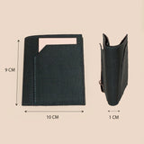 Polyblend waterproof unisex wallet and cardholder blue measurement