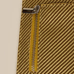 Polyblend waterproof unisex wallet and cardholder yellow close