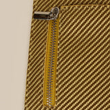 Polyblend waterproof unisex wallet and cardholder yellow close