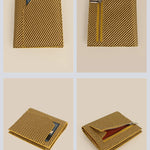 Polyblend waterproof unisex wallet and cardholder yellow details