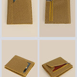 Polyblend waterproof unisex wallet and cardholder yellow details