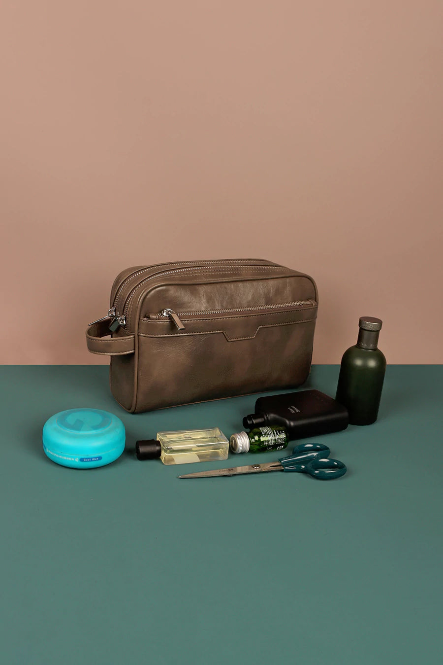 The Vegan Leather Travel Toiletry Pouch
