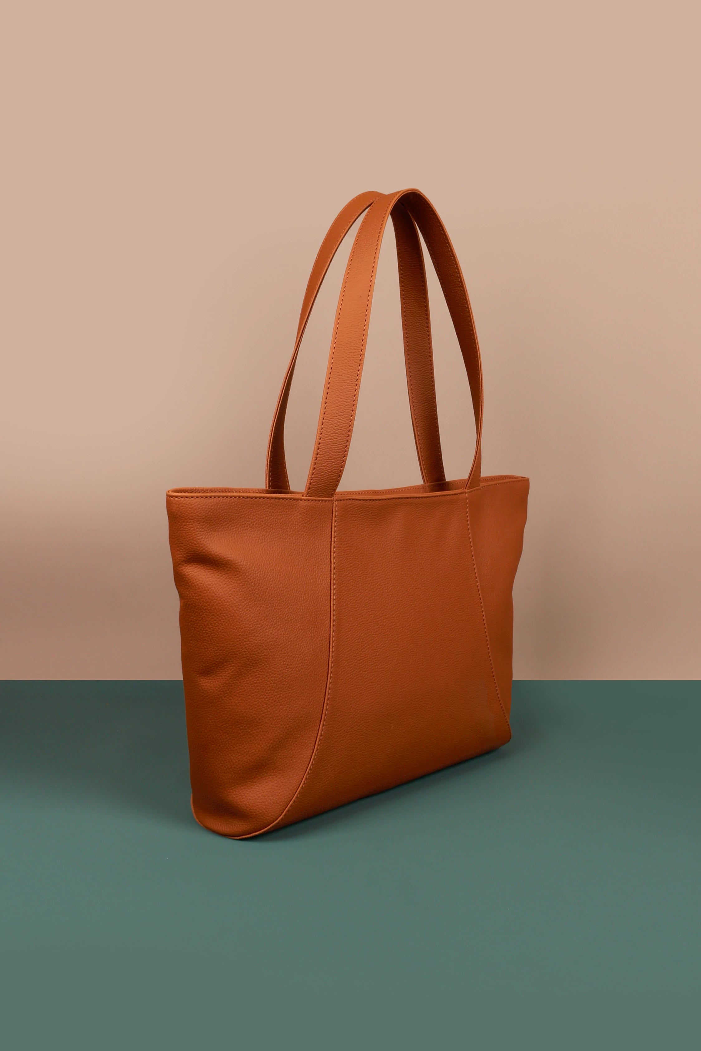 June Vegan Leather women tote bag GB front
