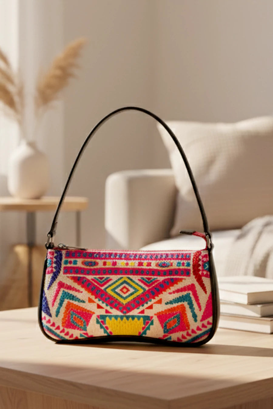 Emily Handloom Shoulder Bag THE HOUSE OF GANGES