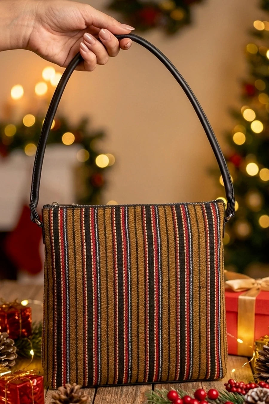 Stella Handloom Shoulder Bag THE HOUSE OF GANGES