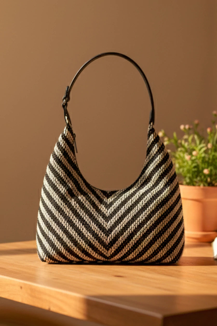 Katie Medium Handloom Shoulder Bag THE HOUSE OF GANGES