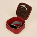 Vegan Square jewellery case ruby lifestyle 