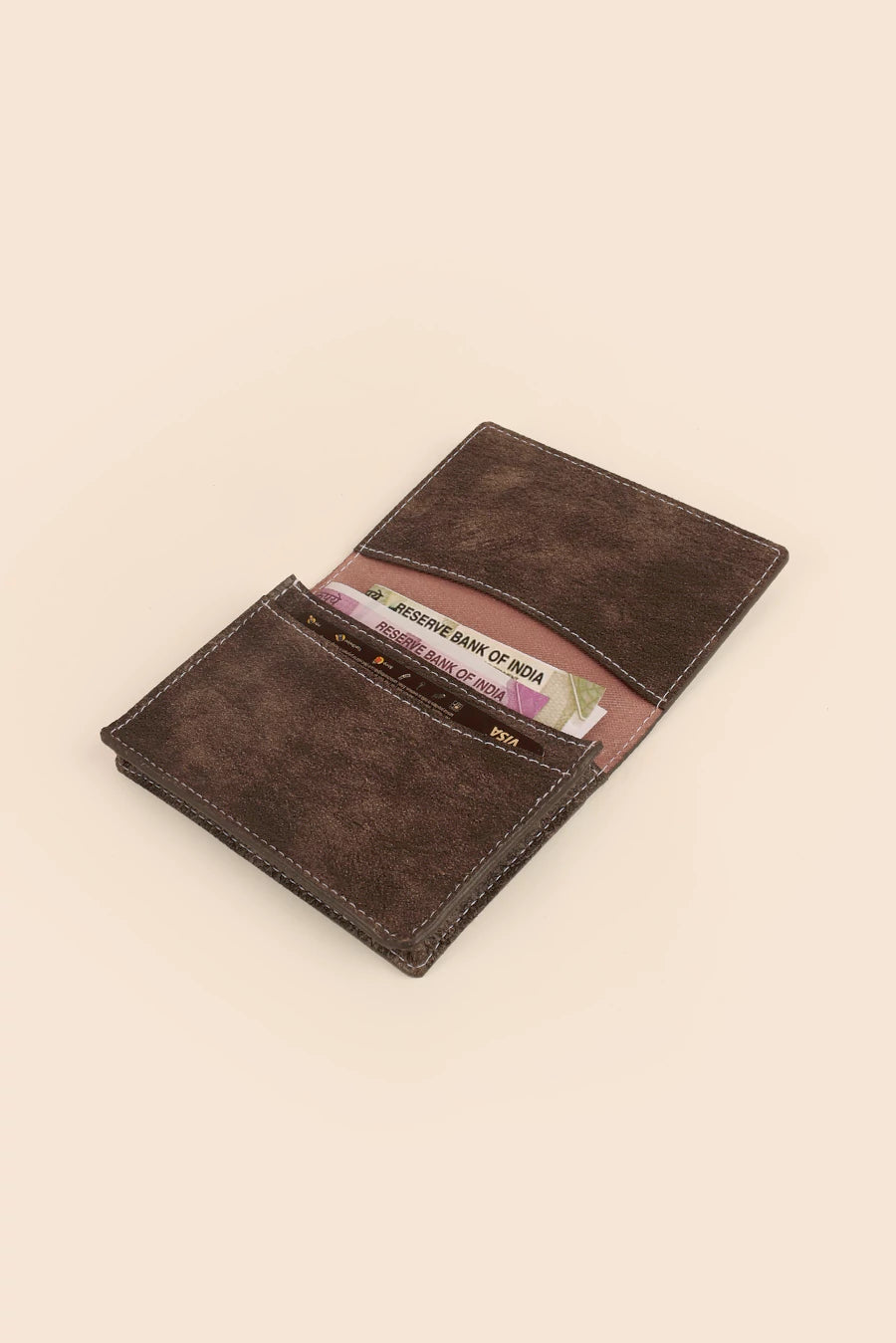 Beth Vegan Leather Mini Wallet Espresso Lifestyle