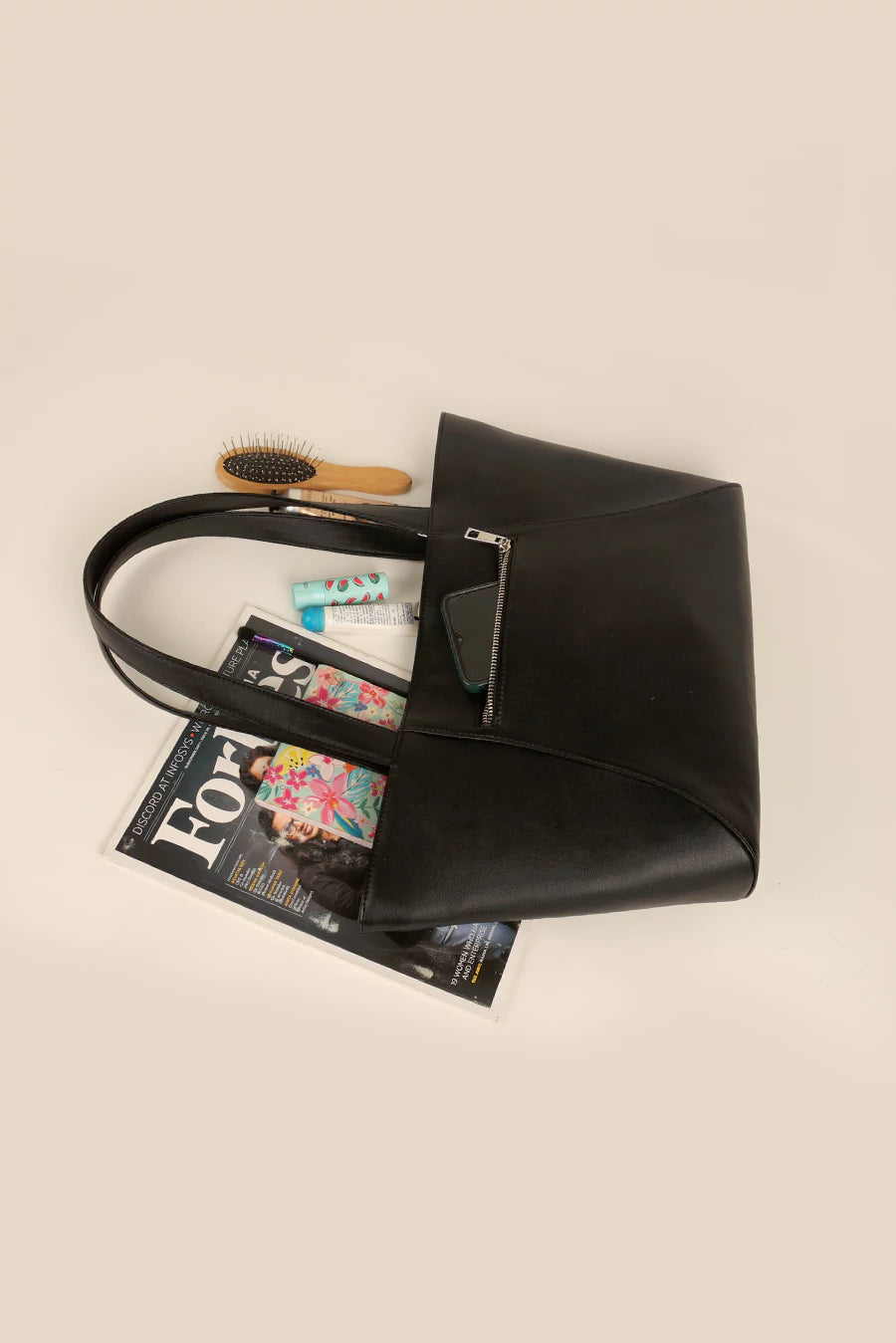 June Vegan Leather women tote bag Midnight Lifestyle