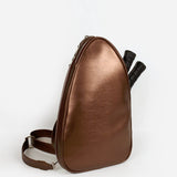 Pickleball Vegan Leather Sling Bag