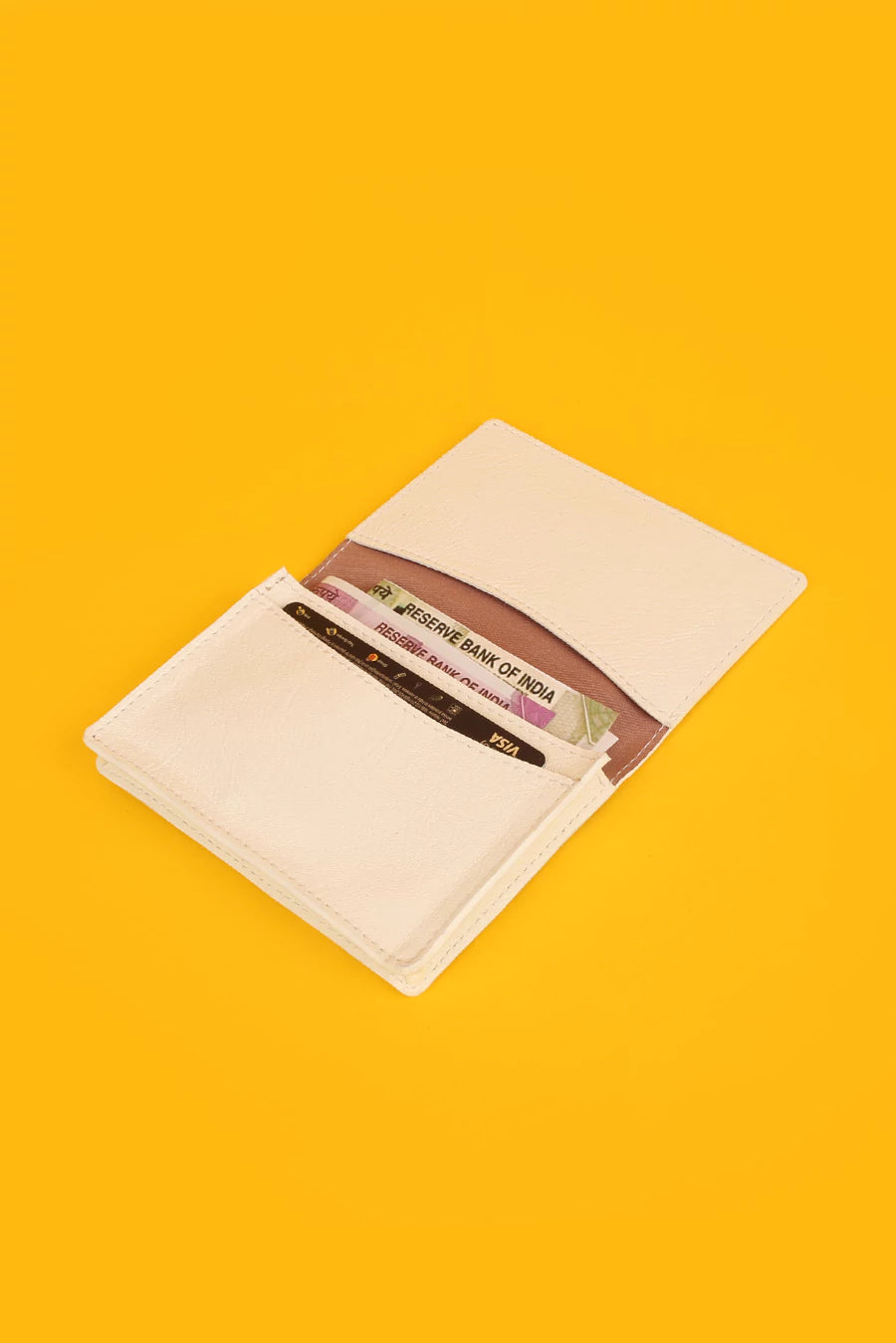 Beth Vegan Leather Mini Wallet Salt Lifestyle