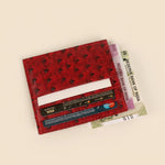 Vegan Leather James Card Holder Ost Red Lifestyle 