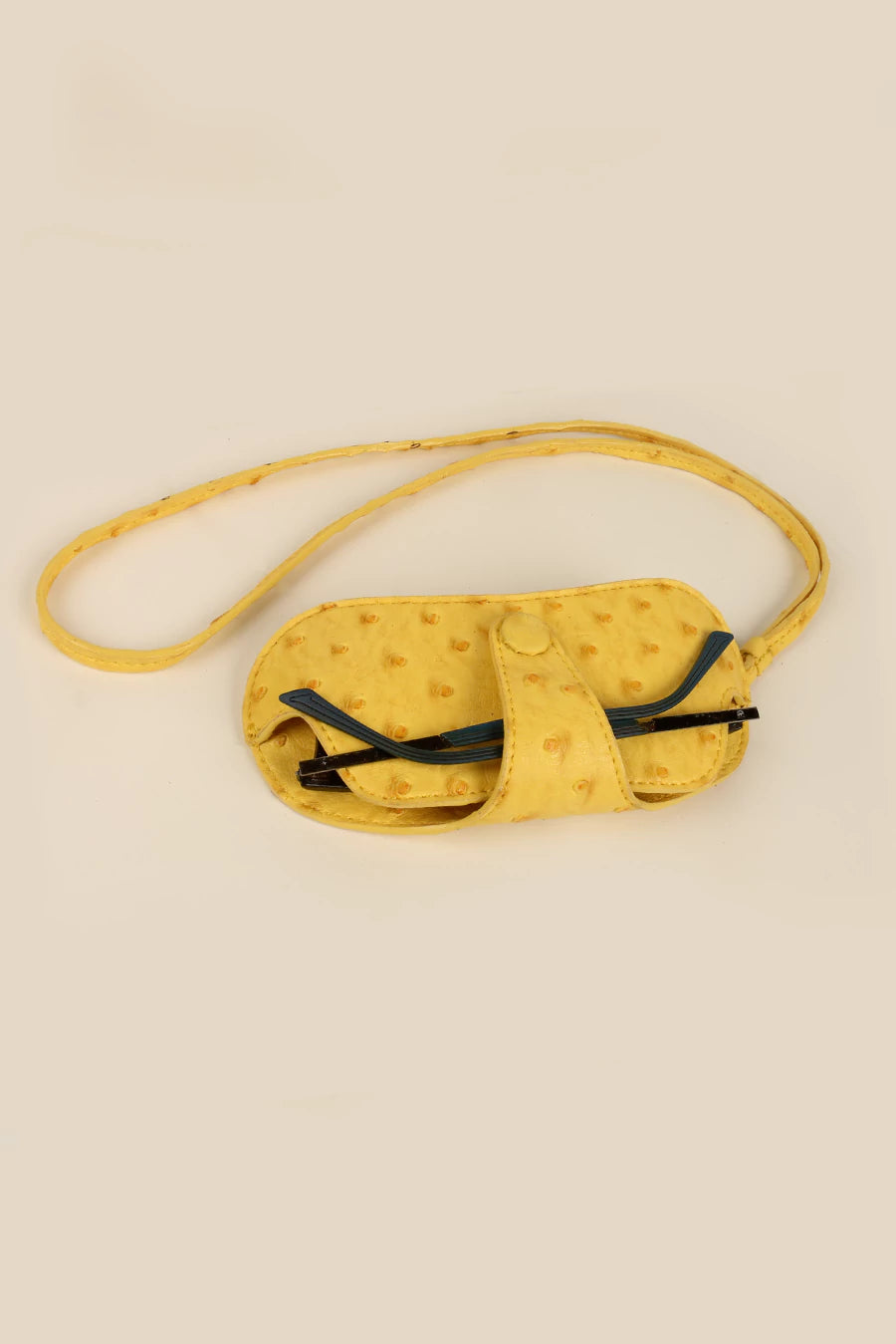 Jace Sunglass Cover with Sling Vegan Leather Ost Yellow Lifestyle