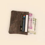 Archie Vegan Leather Cash & Card Pouch Espresso Lifestyle