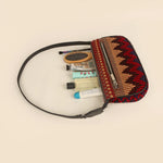 Daily Sling Handloom Women Shoulder Bag Maroon Velvet Lifestyle