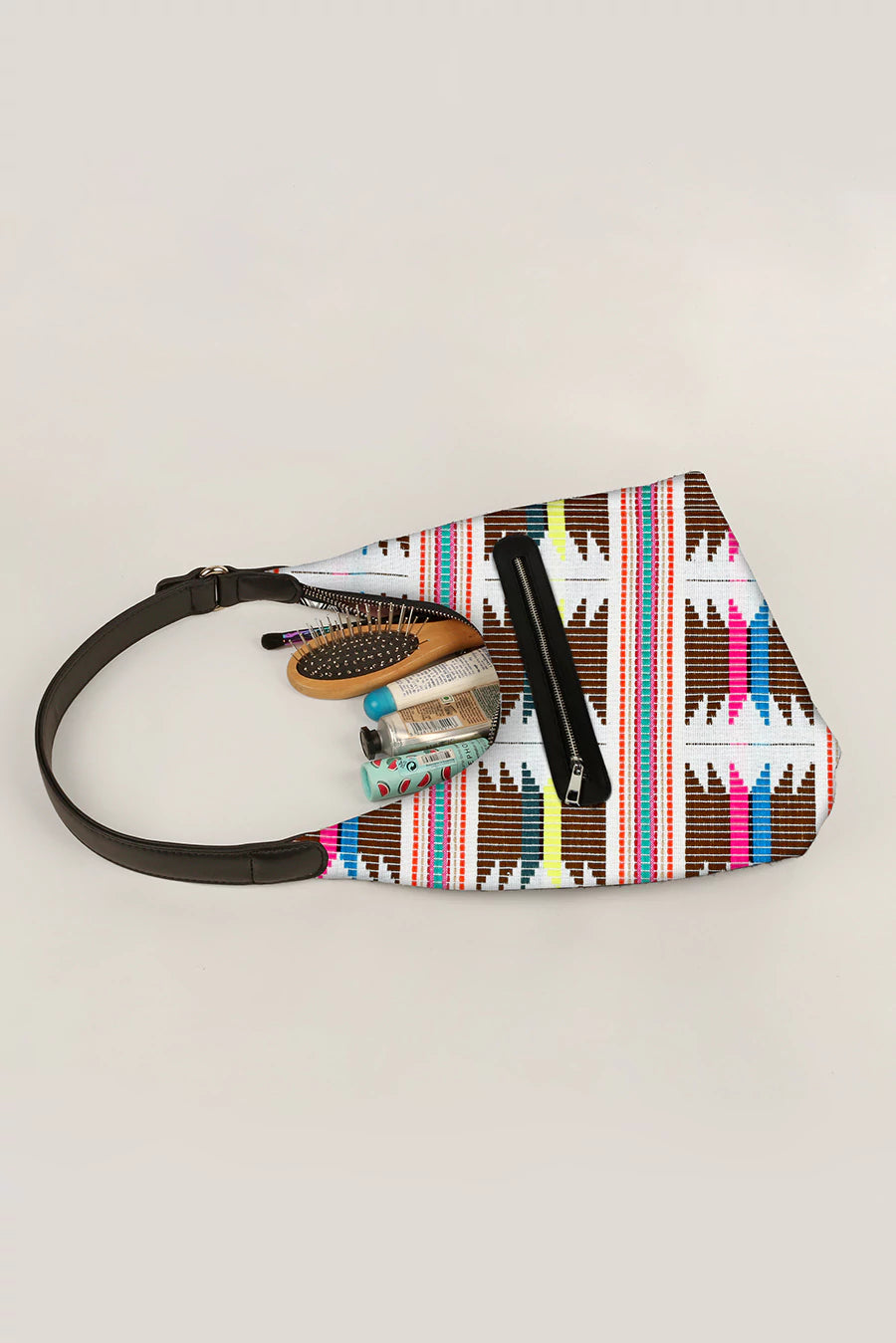 Katie Medium Handloom Shoulder Bag