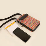 Vertical Handloom Mobile Pouch