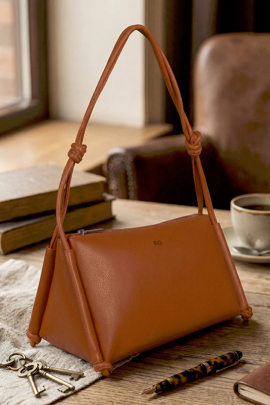 Claire Vegan Leather Shoulder Bag