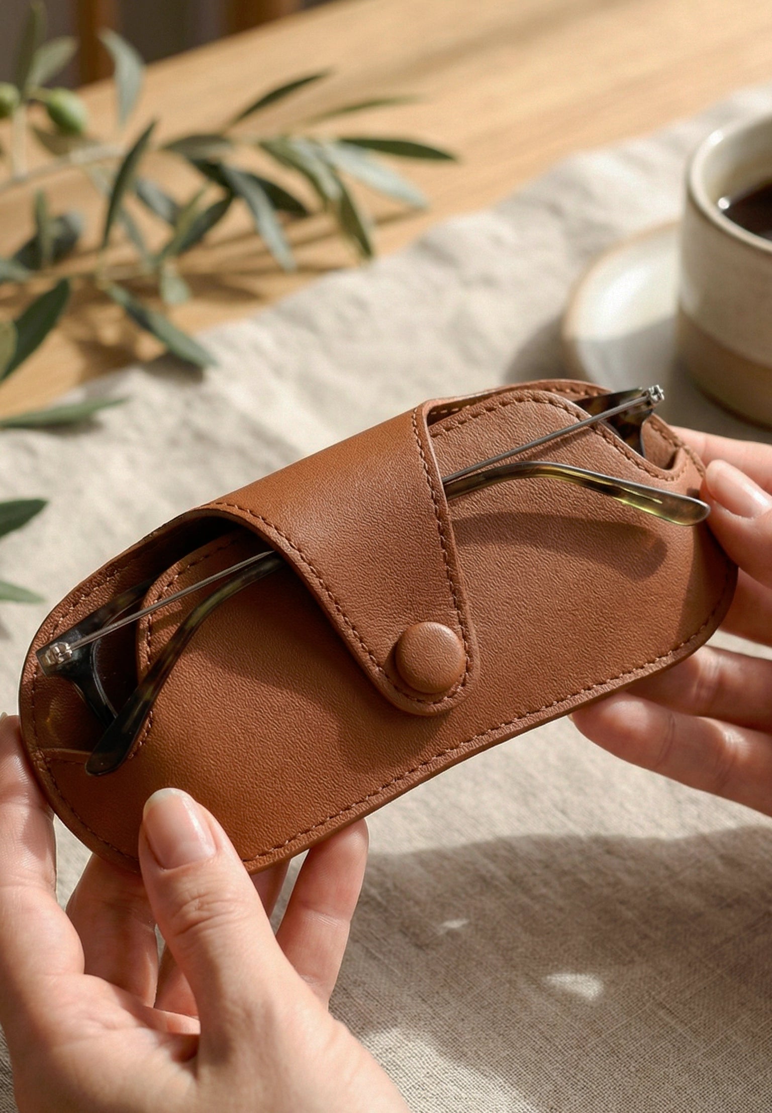 Jace Vegan Leather Glass Cover THE HOUSE OF GANGES