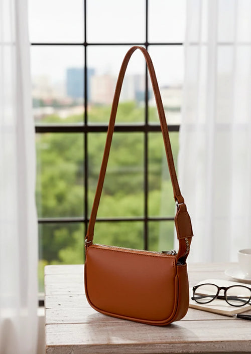 Baby Sling Vegan Leather Shoulder Bag
