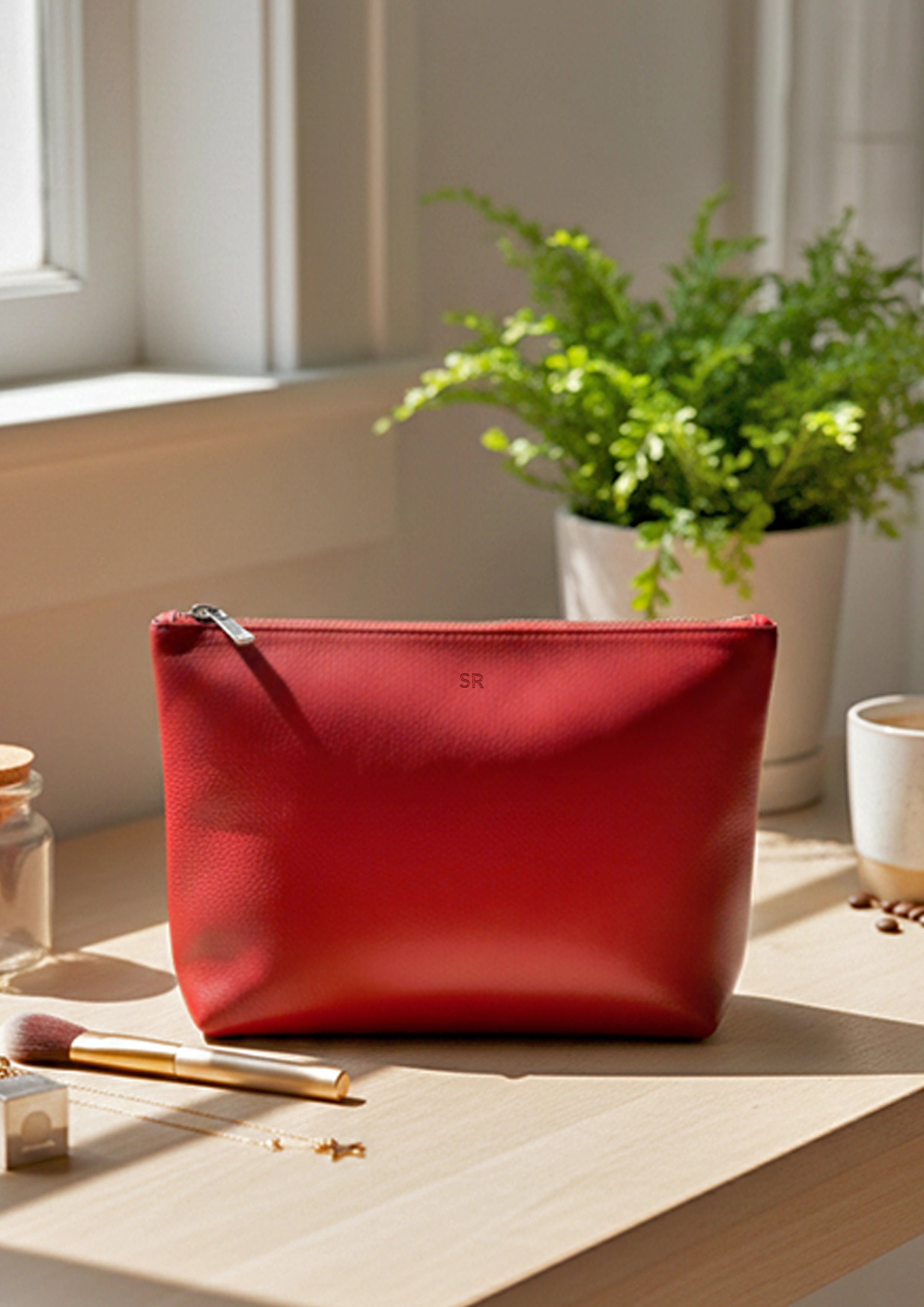 Slindon Medium Vegan Leather Toiletry Pouch