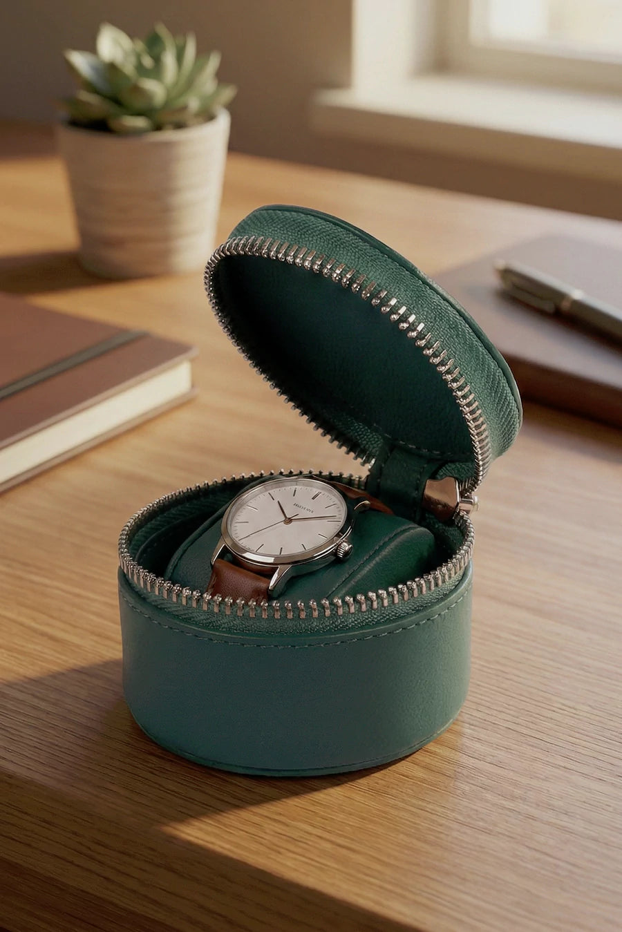 Rogate Small Vegan Leather Watch Case 🏆 #1 Bestseller | Loved by 1000+ Customers THE HOUSE OF GANGES