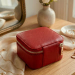 Vegan Leather Jewellery Case Square THE HOUSE OF GANGES