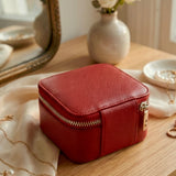Vegan Leather Jewellery Case Square THE HOUSE OF GANGES