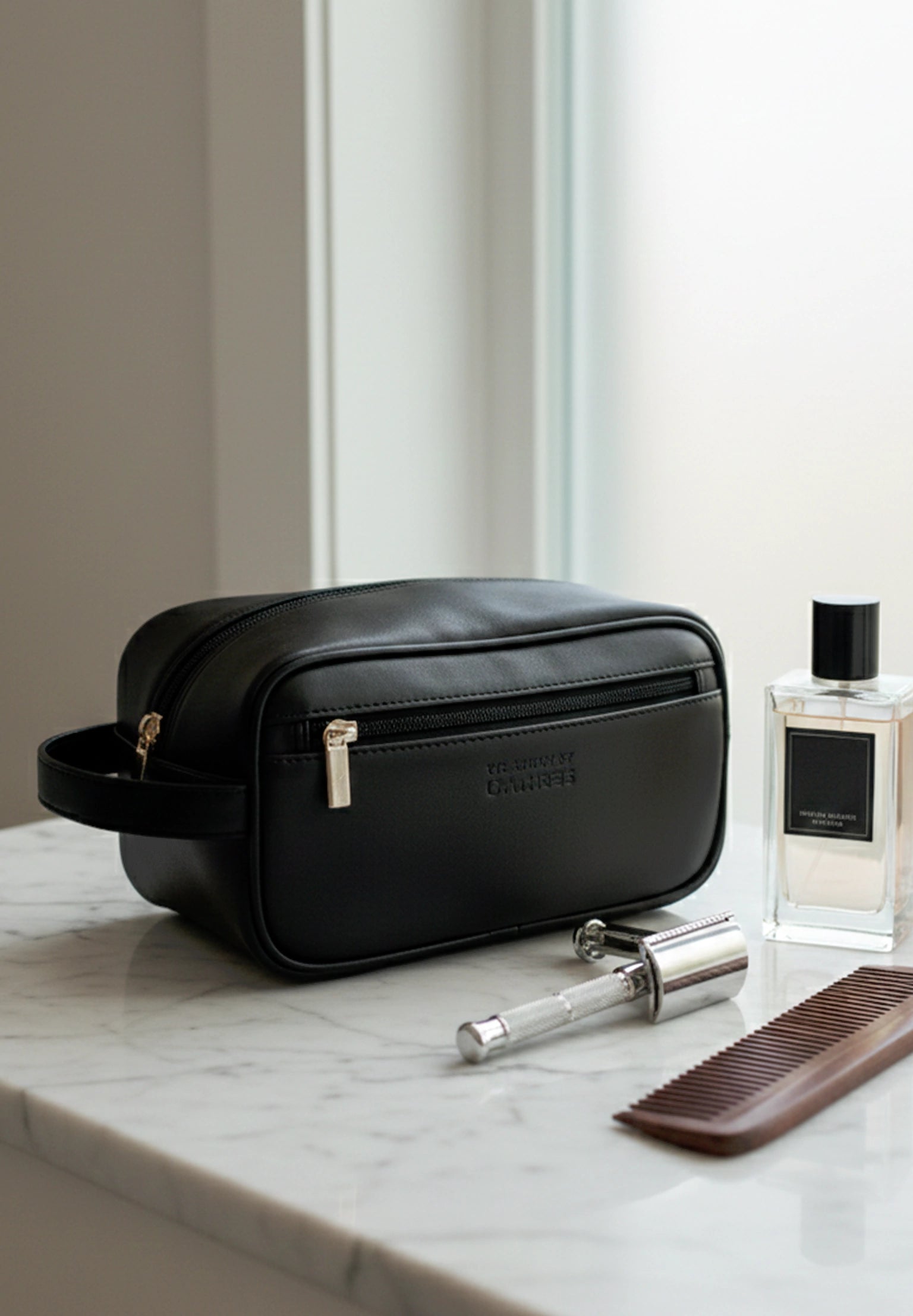 Hurst Vegan Leather Toiletry Bag THE HOUSE OF GANGES