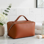 Emi Vegan Leather Toiletry Pouch THE HOUSE OF GANGES