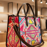 Charlotte Handloom Box Tote Bag