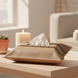 Tissue Box Cover Vegan Leather
