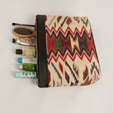 Slindon Medium Handloom Toiletry Pouch Cappaccino Lifestyle