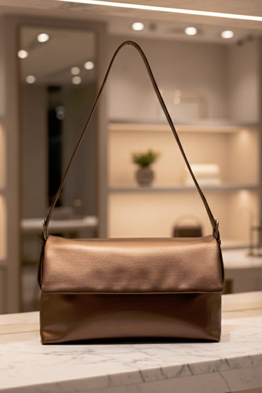 Maeve Vegan Leather Shoulder Bag THE HOUSE OF GANGES