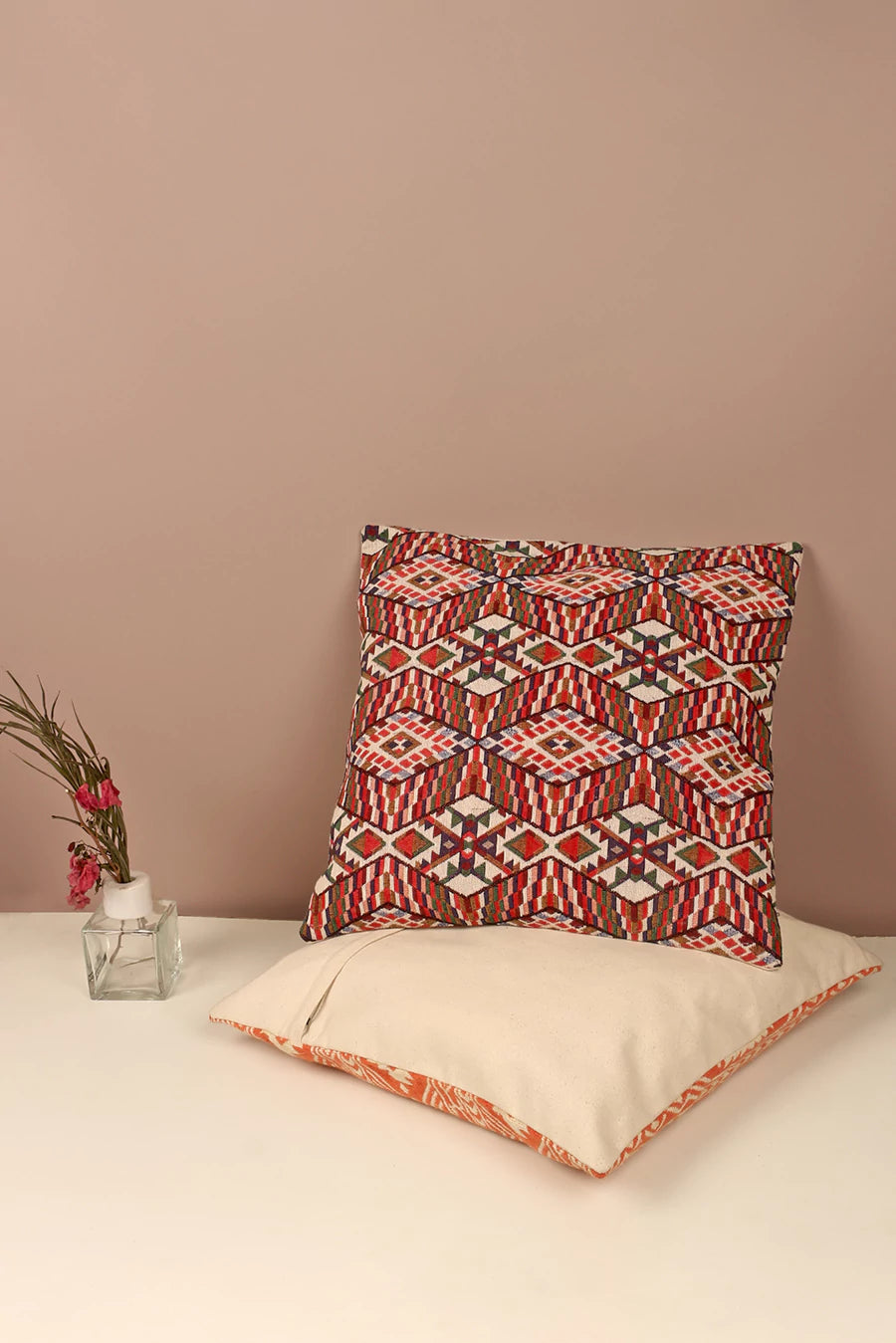 Printed Cushion Cover Checkered L1