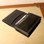 Beth Vegan Leather Mini Wallet Black Front