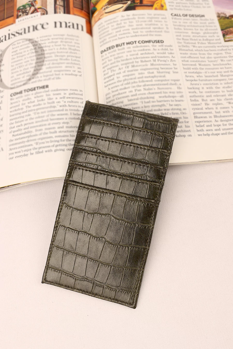 Angelino Vegan Leather Card Holder THE HOUSE OF GANGES