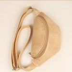 Vegan Leather Bum Bag Porcelain front 