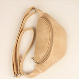 Vegan Leather Bum Bag Porcelain front 