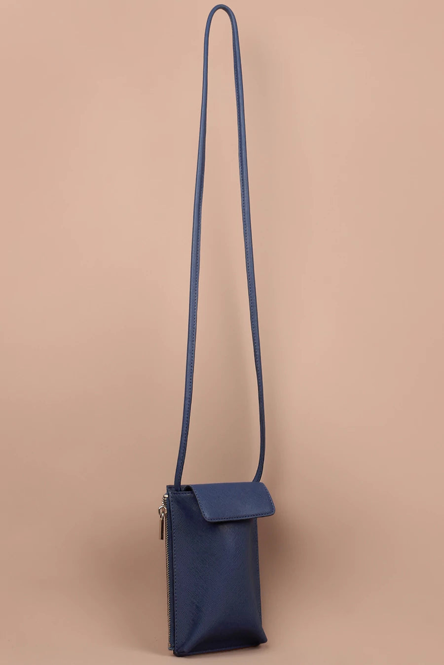 Grace Vegan Mobile Sling Bag Oxford Blue tilt