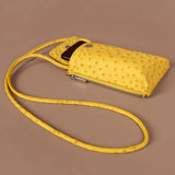 Grace Vegan Mobile Sling Bag ost yellow front