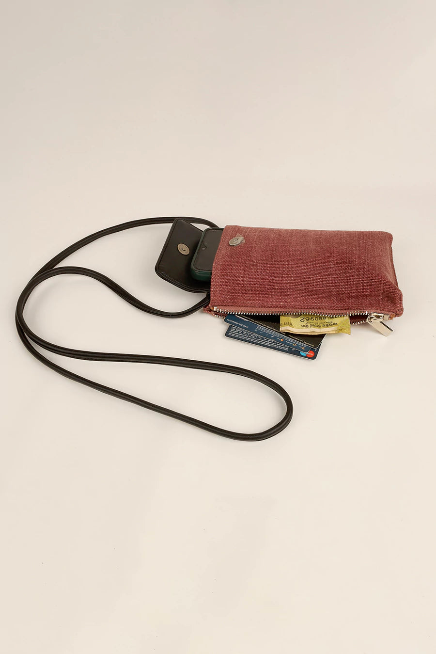 Soft Jute Grace Mobile Sling Sangria Lifestyle