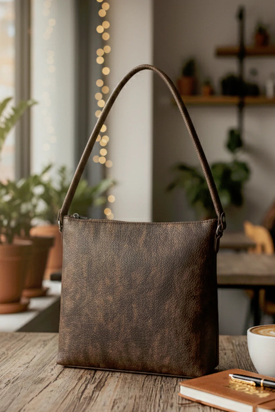 Stella Vegan Leather Shoulder Bag THE HOUSE OF GANGES