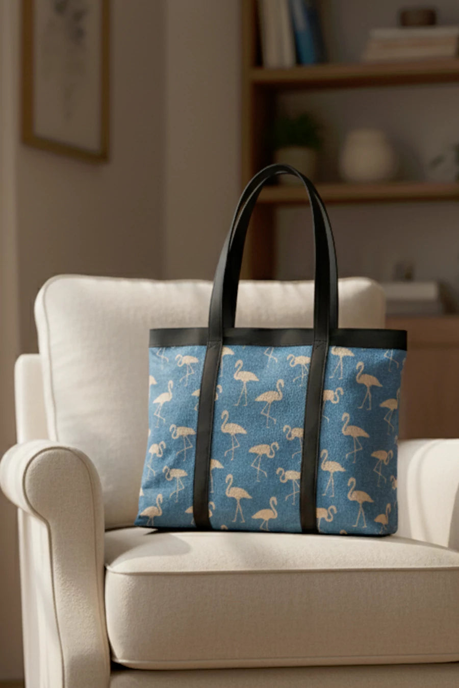 Flamingo Womens Office Bag Blue THE HOUSE OF GANGES